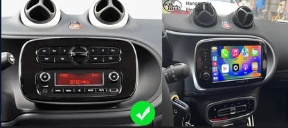 8inch Multimedia Navigation GPS Screen Android Auto Carplay Radio for Benz Smart 453 Fortwo 2014-2020 Car Autoradio