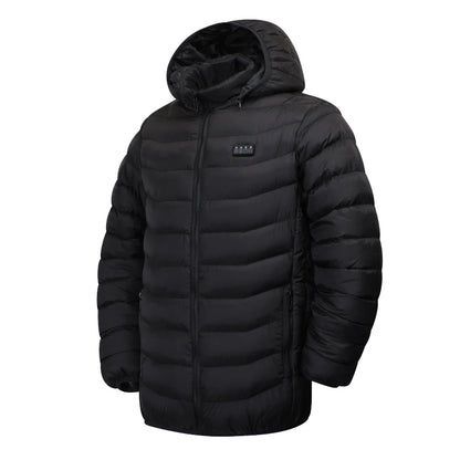 Winter Cold Protection 4-Control 23-Zone Men's Heated Jacket Electric Heated Cotton Coat【Power supply not included】