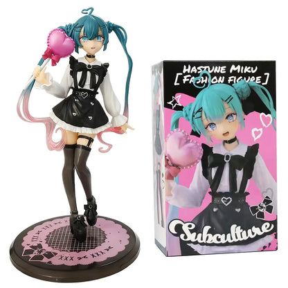 Hot Kawaii Girl Hatsune Miku Anime Figure Fashion Subclture Miku Action Figure Christmas Gift PVC Collection Model Doll Toys