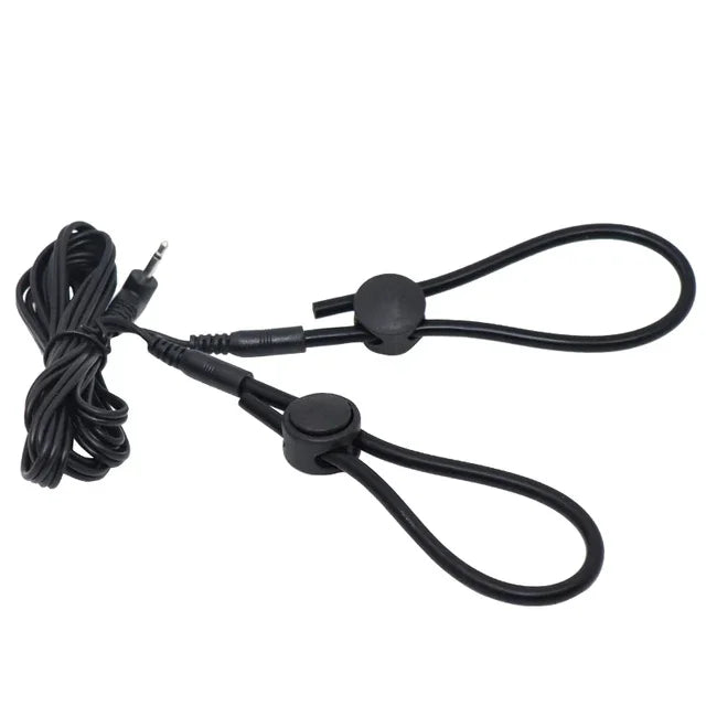 Electric Shock Bdsm Cock Sheath Ball Stretcher Host Cable E-stim Penis Ring Electro Sex Toy for Men Glans Testicle Loops Massage