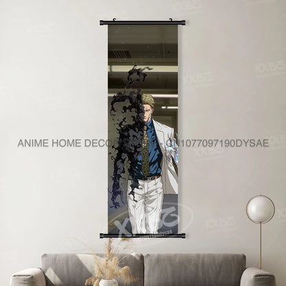Jujutsu Kaisen Anime Poster Room Canvas Print Hanging Painting Wall Art Megumi Fushiguro Scrolls Picture Home Decoration Mural