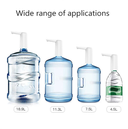Bottled Water Dispenser Electric Mini Wireless Bottled Water Electric Pump USB Rechargeable Portable Water Pump Booster