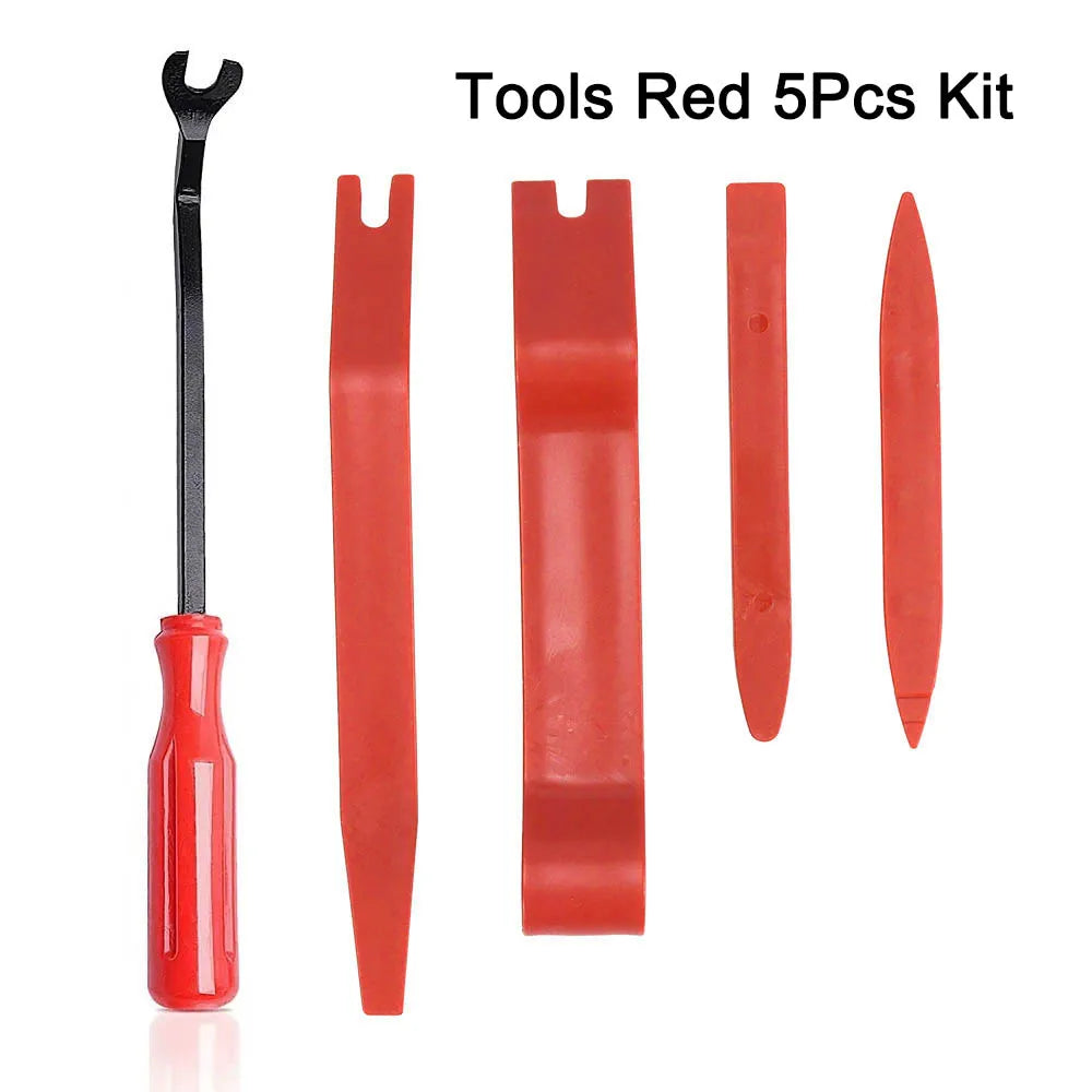 Car Trim Removal Tool Kit for Door/ Pannel/ Audio Dashboard/ Plastic Rivets/ Bumper/ Fastener Clips DIY Car Panel Disassembly