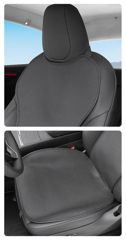 For Tesla Model Y Juniper 2025+ & 2026 Nappa Leather Seat Cushion Ventilation Comfortable Split Single Sitting Back row Set