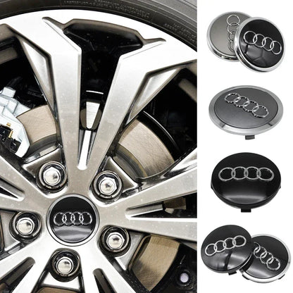 4pcs 60mm 61mm 69mm 68mm 77mm Car Styling Wheel Center Cap Hub Covers Badge 4B0601170 For Audi A3 A4 A5 A6 A7 A8  S6 Accessories