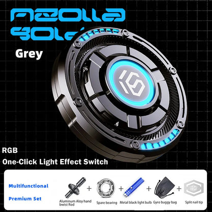 Fingertip Spinner EDC Metal Card-Pushing Decompression Toy Relieve Anxiety Push-And-Slide Toy Magnetic ADHD Tool Toys