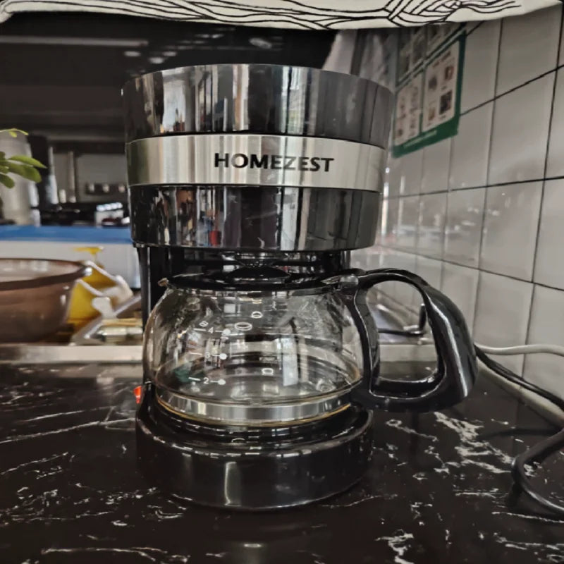 220V HOMEZEST German Coffee Maker Automatic Drip Machine for Home Mini Tea Pot DD
