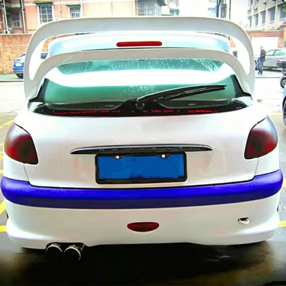 Carbon fiber Resin Rear spoiler tail wing for Peugeot 206 06-15 modify to WRC style car accessories