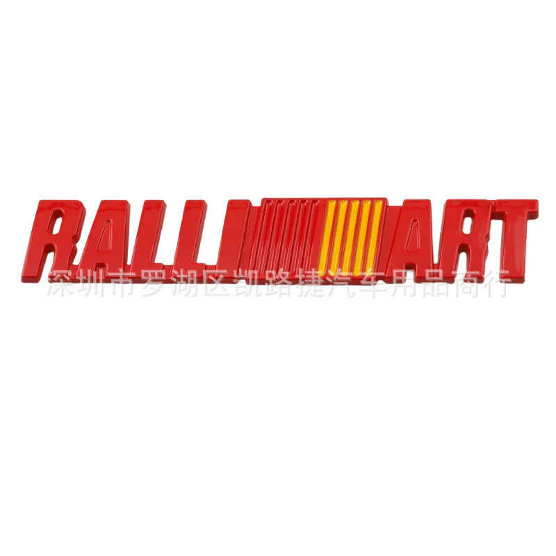 Car Metal Logo Emblem Badge Body Stickers For Mitsubishi RALLIART pajero l200 evo lancer х outlander asx xforce Grandis Eclipse