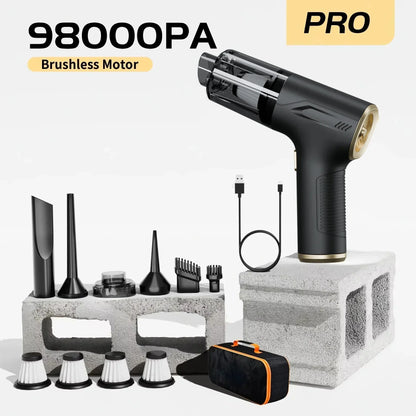 CENRR 980000PA Mini Car Vacuum Cleaner Cordless Powerful Wireless Car Cleaner HandHeld Portable Vacuum Cleaner Cleaning Machine
