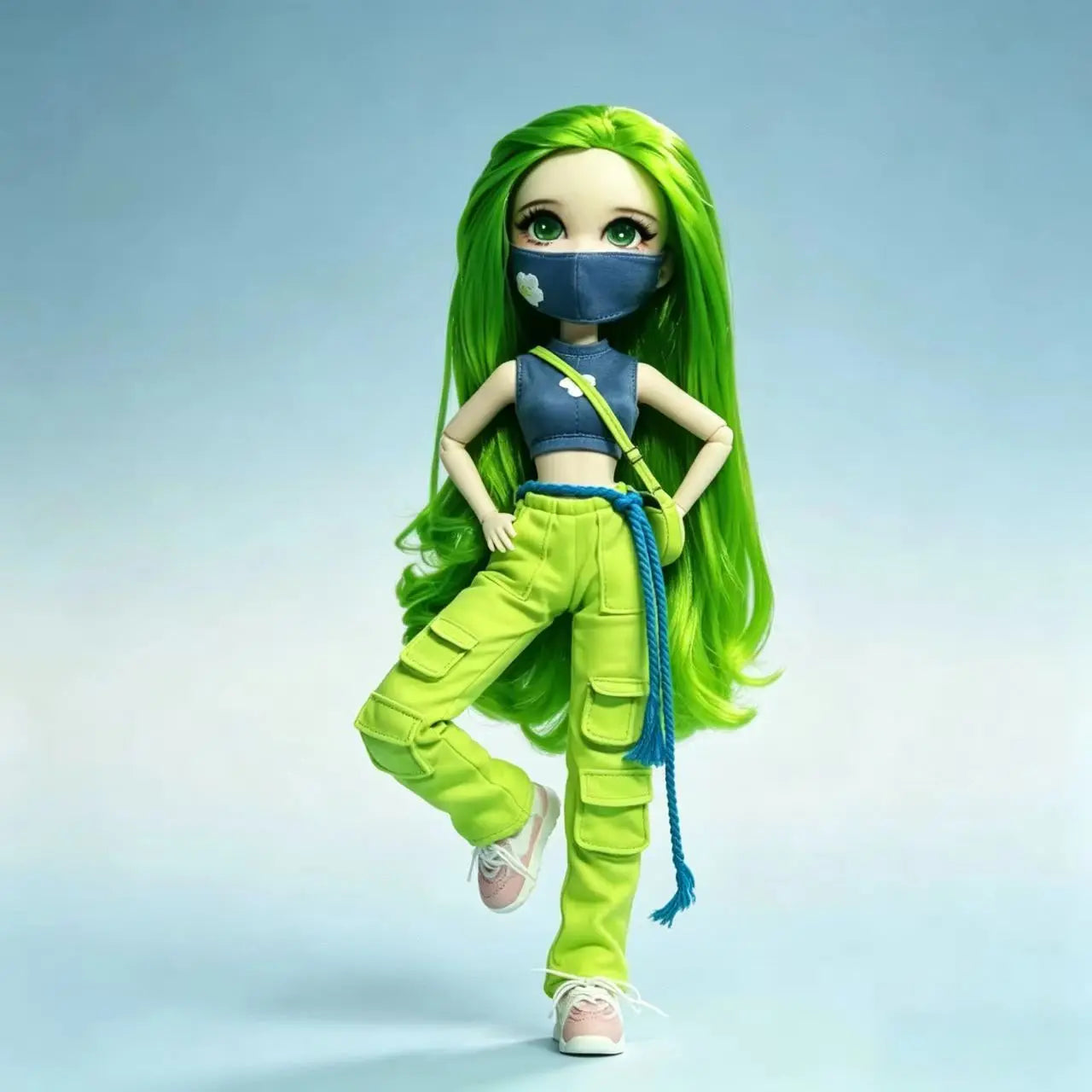 Fashion Doll Original 5-inch BJD Doll: Beiji Dihua'er Cute Art Figure with Articulated Joints and Doll Clothes