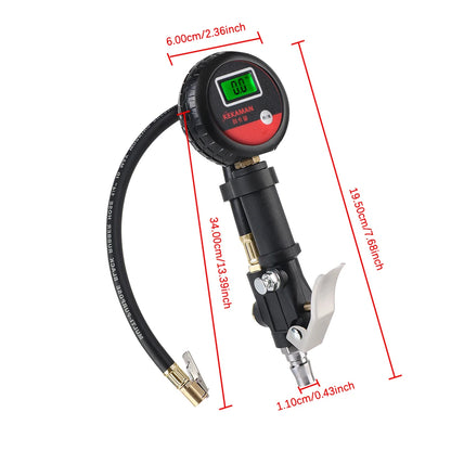 Universal Digital Tire Pressure Gauge - LCD Display High Precision Tyre Tester for Car Truck Motorcycle Vehicles