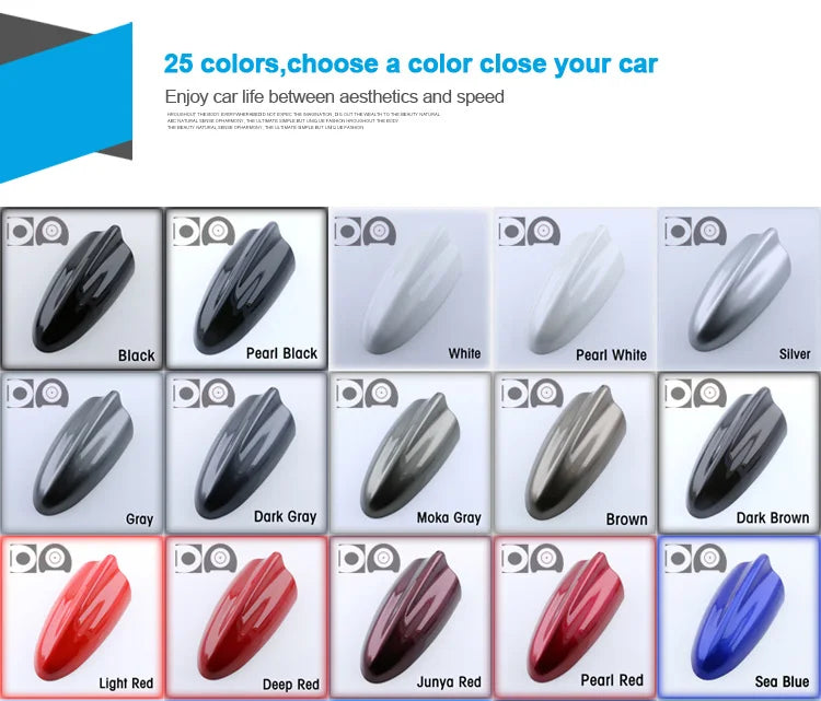 Universal Super Shark Fin Antenna Special Car Radio Aerials Piano Paint Stronger Signal For Ford Kuga Flex Territory Ecosport