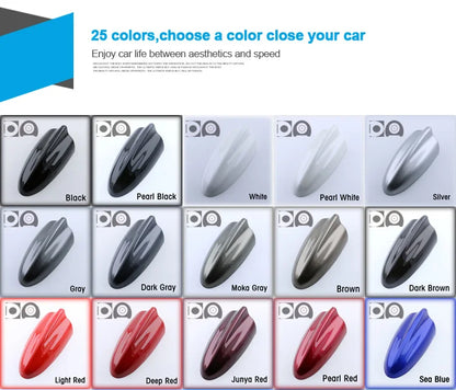Universal Super Shark Fin Antenna Special Car Radio Aerials Piano Paint Stronger Signal For Ford Kuga Flex Territory Ecosport