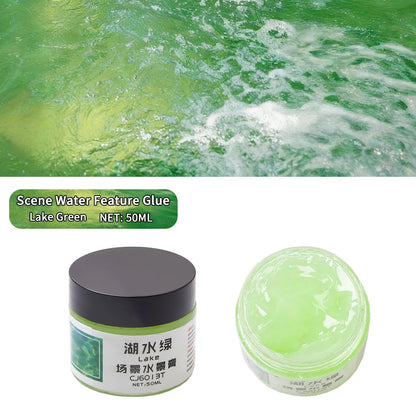 Landscaping Waterscape Paste Rivers/Oceans/Lakes/Static Simulated Water Effect Cream Scene Diy Modeling Making for Dioramas 50ml