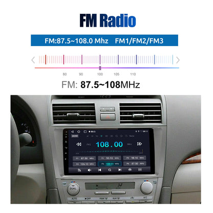 9" Android 14 Car Radio Multimedia Video Player 2 Din For Toyota Camry 2006 2007 2008 2009 2010 2011 GPS Navi Head Unit Carplay