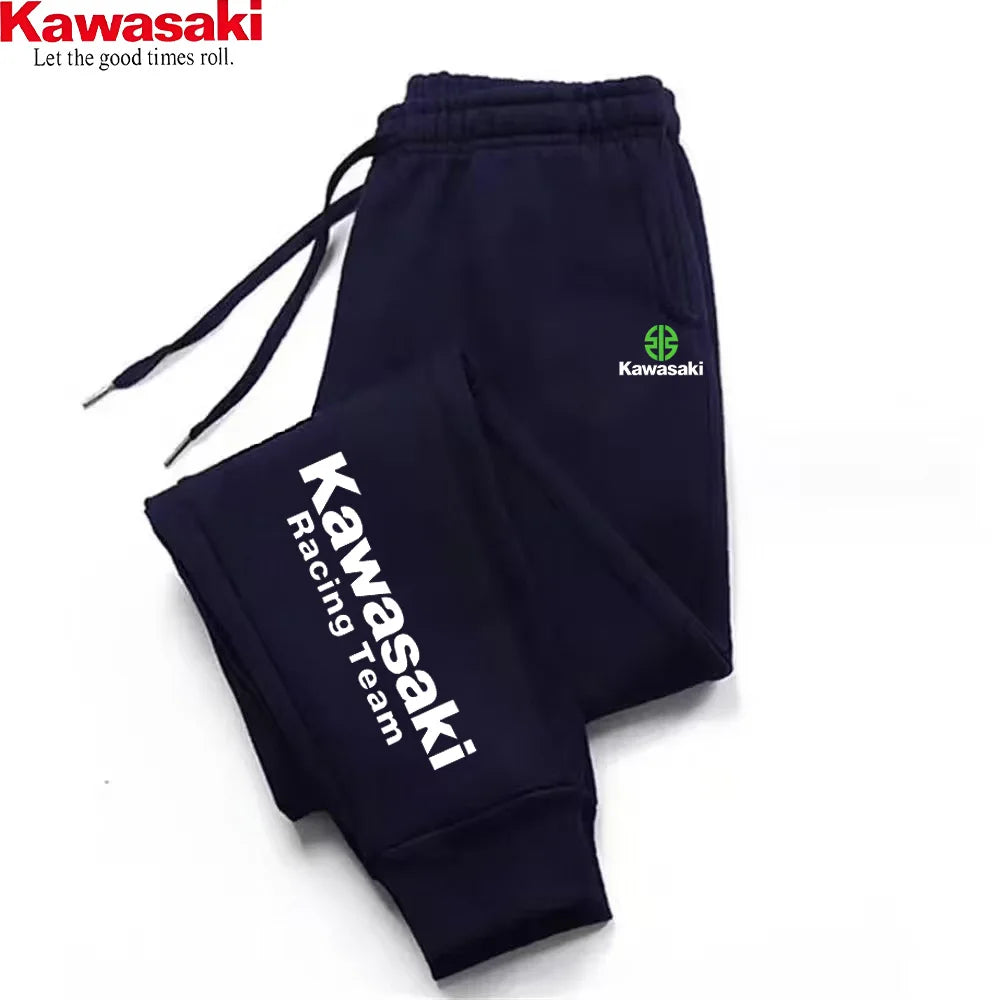Kawasaki Multi Color Sports and Leisure Fashion Pants Material: Winter Cotton Sports Pants, Sanitary Pants, and Fitness Pants