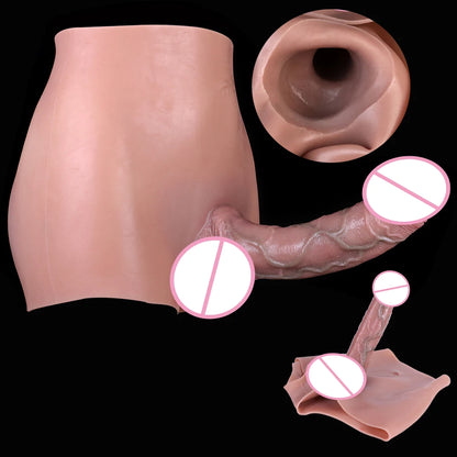 SXXY Strap-On Lifelike Penis Cover насадка на член Large Hollow DildoPants Intimate Adult Sex Toy for Couples Sex