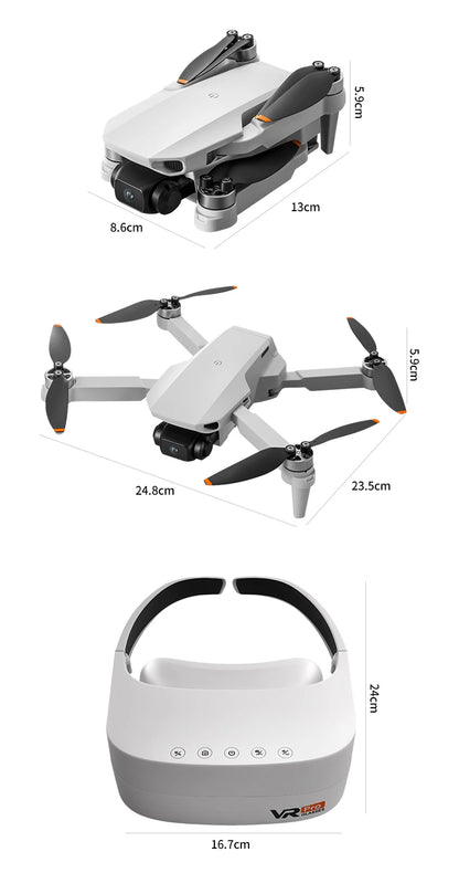 NEW Aeri100 VR Drone 1:1 Scale Aerodynamic Design 8K 1080P HD Camera Remote Control Brushless 360° Obstacle Avoidance Flying Toy