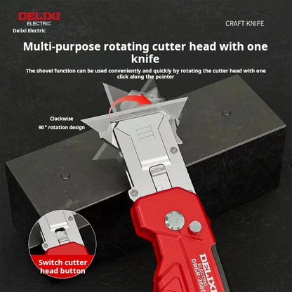 2in 1 deformity fold Utility knife Glue removal scraper Seam decoration Hand Tools Cleaning the glue removal blade