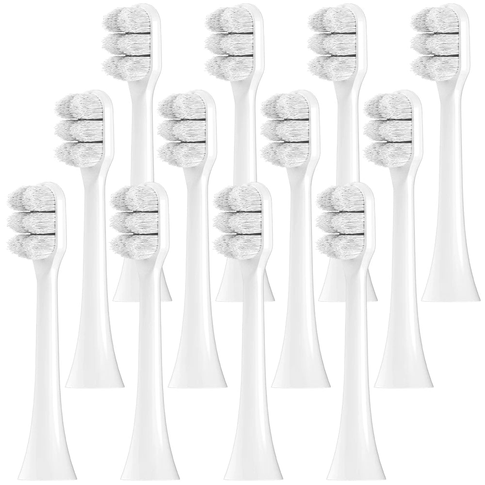 Ultra Soft Brush Heads Compatible with Philips Sonicare Electric Toothbrush for Sensitive Teeth and Gums Care with Nano Bristles