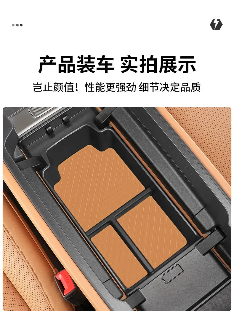 For Chery iCAR V27 2026 Silicone Central Control Lower Storage Box Interior Storage Privacy Box Modification Accessories