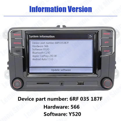 NONAME RCD330 Plus Carplay Car Radio Android Auto MIB Navigator Player 6RF035187F for VW Tiguan Golf 5 6 MK5 MK6 Passat Polo