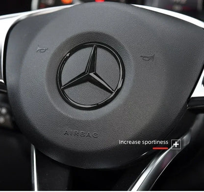 1pcs 52mm 57mm Car Steering Wheel Badge Emblem Sticker Mercedes Benz Amg W204 W205 W212 W213 W221 W177 W246 GLA GLC CLA A AAXXZZ