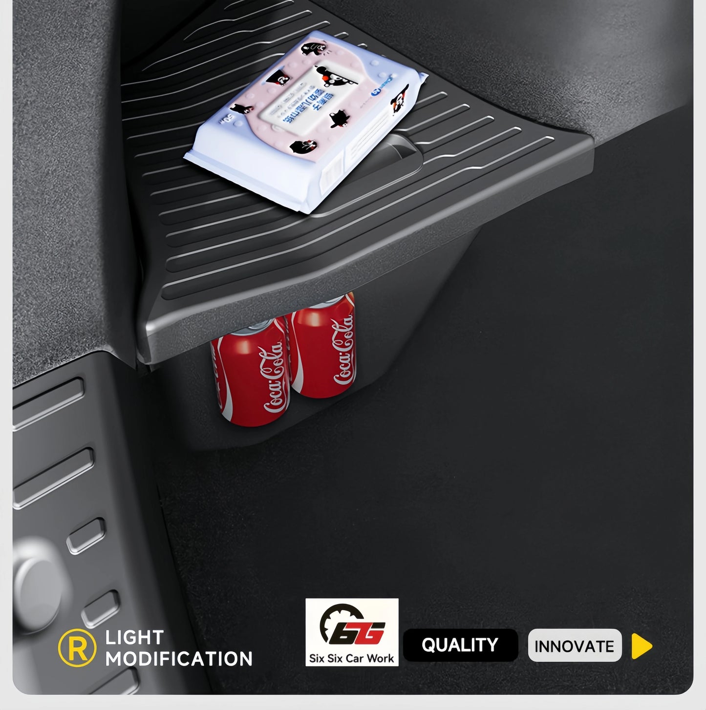 4PCS Trunk Organizer for Tesla Model YL Launch Refresh 2026 Rear Trunk Storage Bins Side Box Organiser TPE Accessories