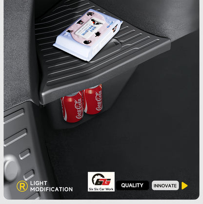 4PCS Trunk Organizer for Tesla Model YL Launch Refresh 2026 Rear Trunk Storage Bins Side Box Organiser TPE Accessories