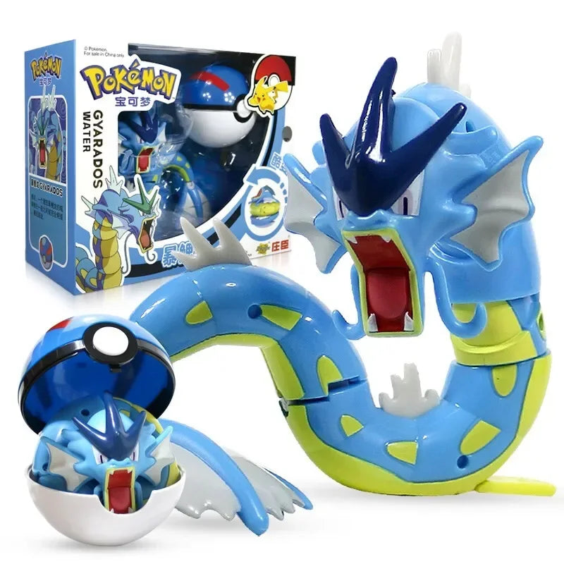 Pokemon Pokeball Figure Pikachu Dragonite Lapras Psyduck Mewtwo Gyarados Solgaleo Lunala Eevee Poke Ball Toy Kids Birthday Gift