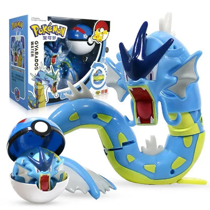 Pokemon Pokeball Figure Pikachu Dragonite Lapras Psyduck Mewtwo Gyarados Solgaleo Lunala Eevee Poke Ball Toy Kids Birthday Gift