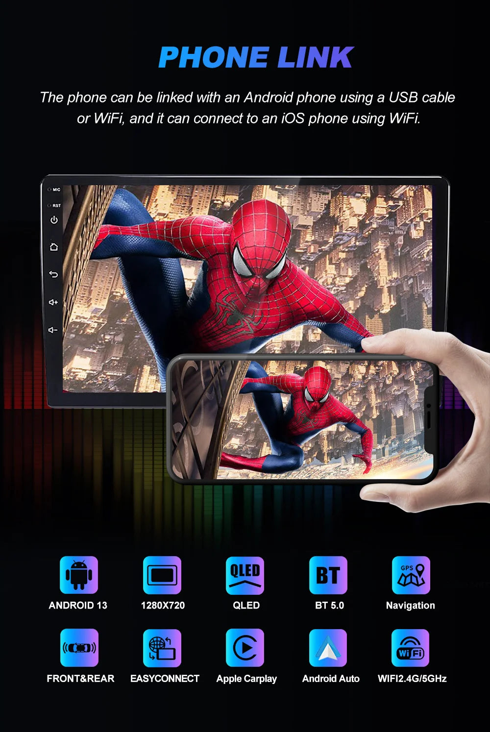 hangmanjia Android13 Car Radio for Renault Megane 2 2002 - 2009 Multimedia Video Player GPS Wireless Carplay Auto DSP Stereo DVD