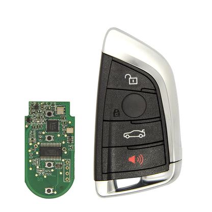 BESTKEYKeyless Go Car Key Fob For BMW 1 3 5 7 Series X1 X3 X5 X6 X7 F CAS4 CAS4+ FEM 2011-2017 PCF7945 3/4 Button 315/434/868MHZ