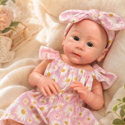 18Inch Cuddly Open Mouth bebê reborn de silicone sólido Girl Doll With Painted & Unpainted Skin Reborn Girl Doll For Collectors