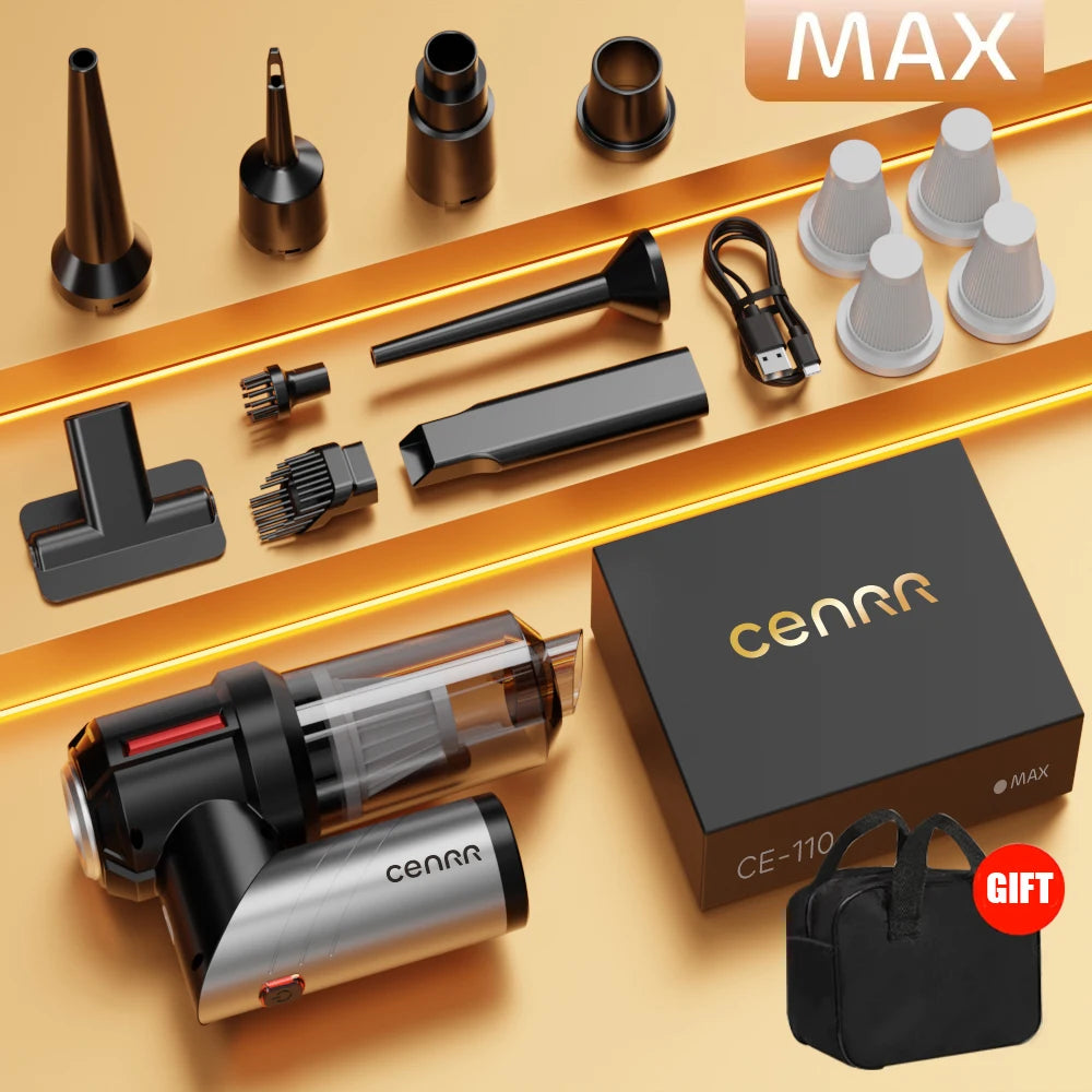 CENRR 998000PA Car Vacuum Cleaner Powerful Mini Cordless Portable Vacuum Cleaner for Home Appliance Handheld Blower Car Cleaner