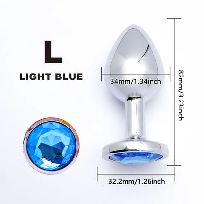 Metal Anal Plug Set 5 Size Butt Plug Sex Toy for Couples Adult Game Masturbator Anus Stimulation Toys for Women And Men