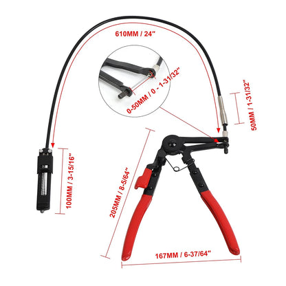 Clamping Pliers Straight Hose Bundle Removal Automotive Mechanical Tools Car Disassembly Tool Garage Special Auto Maintenance