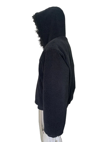 Autumn Winter Cool Short Oversized Thickened Warm Pu Leather Jacket Men with Faux Fur Trim Hood Rivet Luxury Designer Clothes