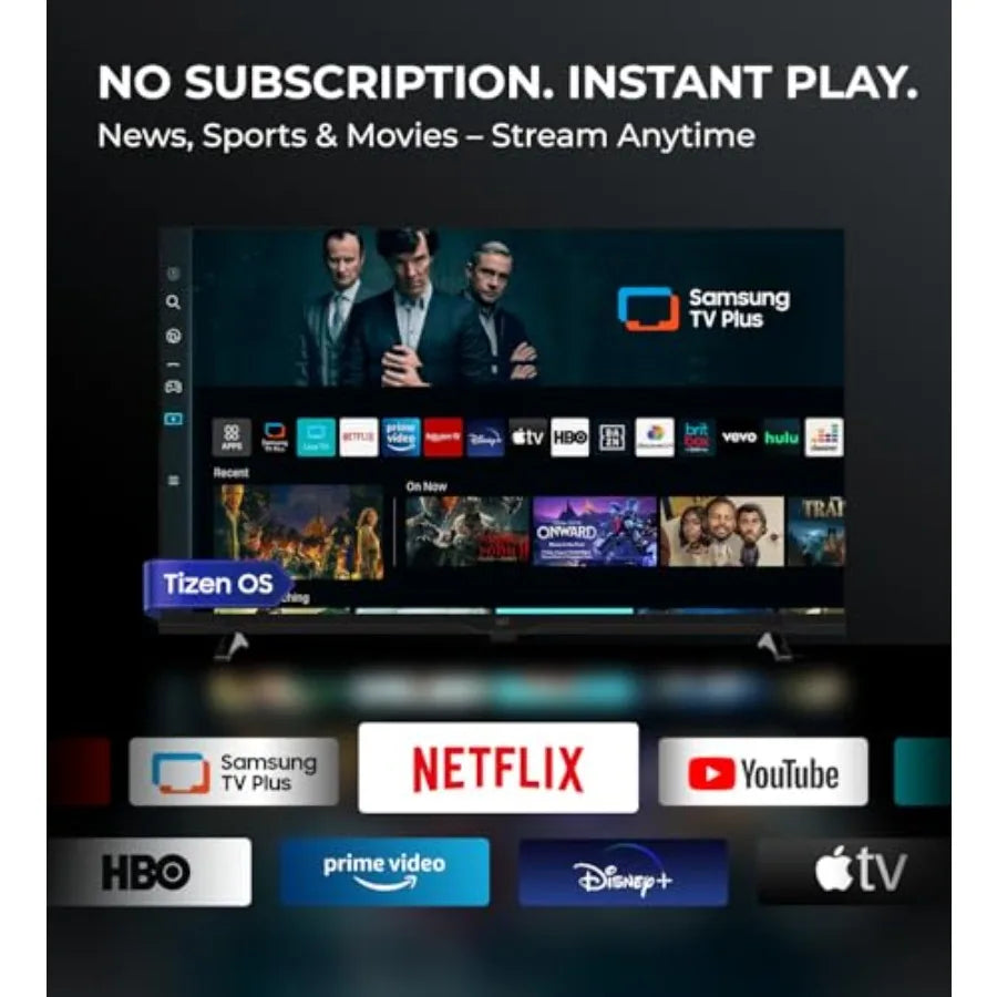 Smart TV ch, Television Compatible with Samsung TV Plus Powered by Tizen OS, 720p HD TV with Dolby Audio, HDR 10, SmartThings,