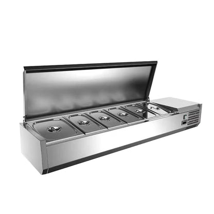 Supermarket Refrigeration Cabinet Salad Bar Display Counter Refrigerator