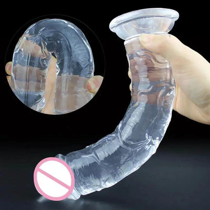 Realistic Anal Butt Plug Soft Jelly Dildo Suction Cup G Spot Anal Vaginal Masturbators Penis Dick Adult Sex Toys For Women Men