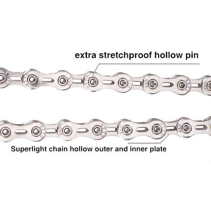 ZTTO MTB Road 10 Speed Bike Chain Silver Gold Rainbow SL SLR 10s Bicycle Power Lock High Quality 116 Links 10v Current