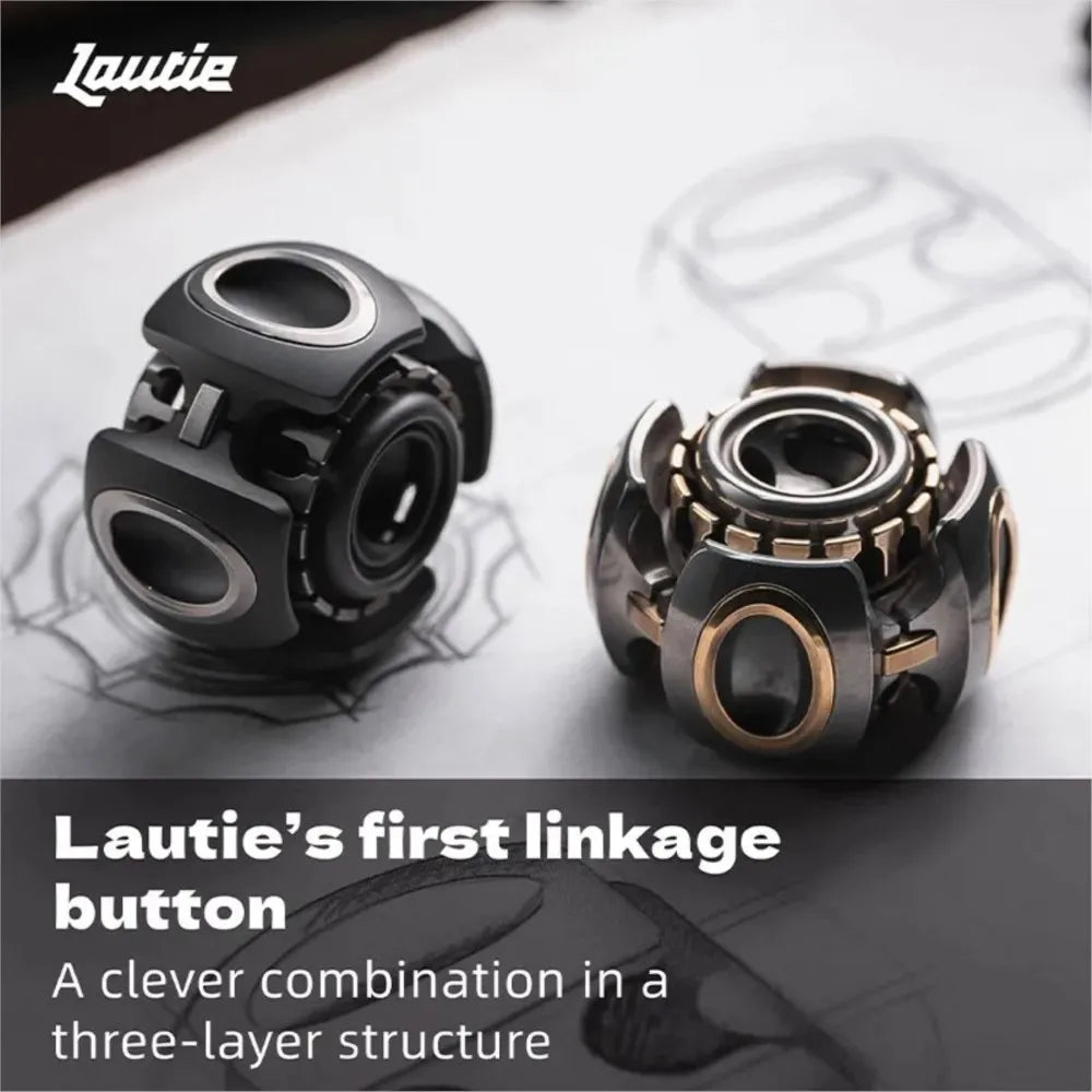 LAUTIE Noiz O Fidget Spinner Noiz Series Metal Fidget Toy Stress Office Stress Release Toy Finger Spinner