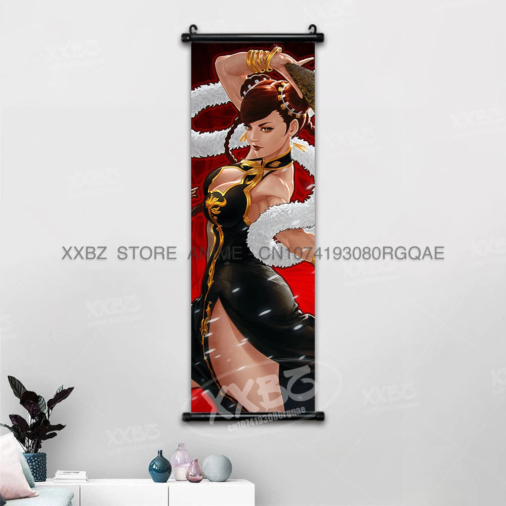 Fighting Game Street Fighter Home Decoration Hanging Painting Gouken Figures Wall Artwork Scrolls Picture Canvas Print Poster