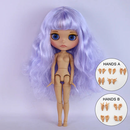 ICY DBS Blyth Doll BJD Joint Body tan Skin Matte Face Set Doll 1/6 30cm Girl Gift Anime SD