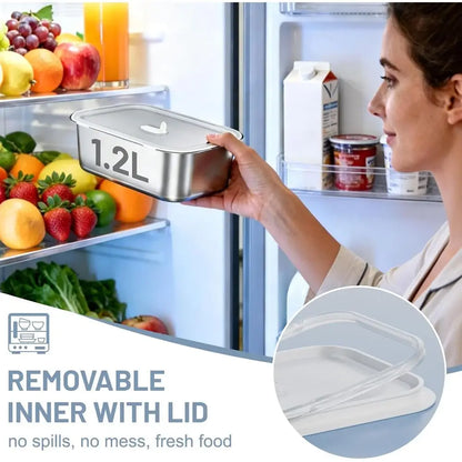 1.2L Portable Electric Lunch Box with APP Control, Rechargeable and Automatic Heating for Adults