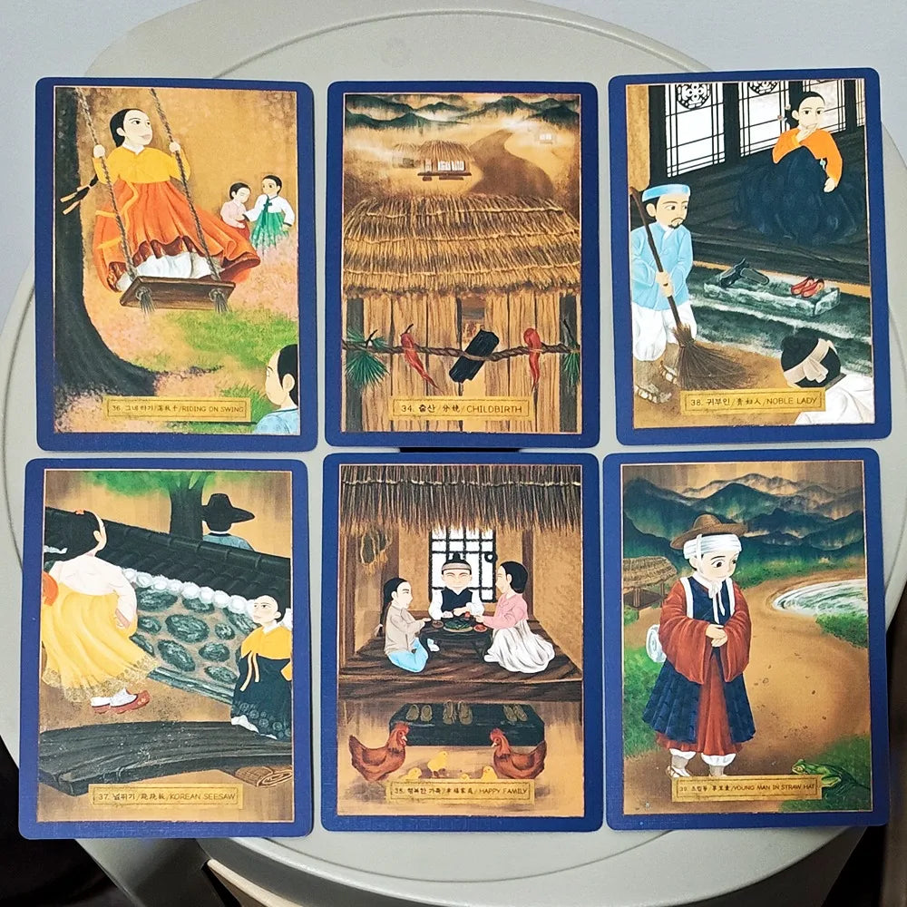 MANSHIN I: Traditional Korean Shamanism & Folklore Oracle Card Deck, 83 Pcs 10.5*7.5cmDouble-embossed Oracle Cards in Rigid Box