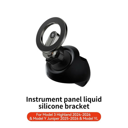 YZ For Tesla Model 3 Y/YL Highland Juniper Magnetic Car Phone Holder 360 Degree Rotation Metal Car Mount for All  Phones