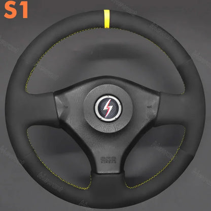 Custom Style Soft Suede Hand Stitched Non-slip Car Steering Wheel Cover for Nissan 200SX S15 Skyline GT-R R34 Car Accessory
